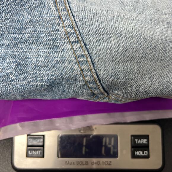 Arizona Y2K Vintage Juniors Denim Button Down Shacket Size Medium Breathable - Picture 6 of 6